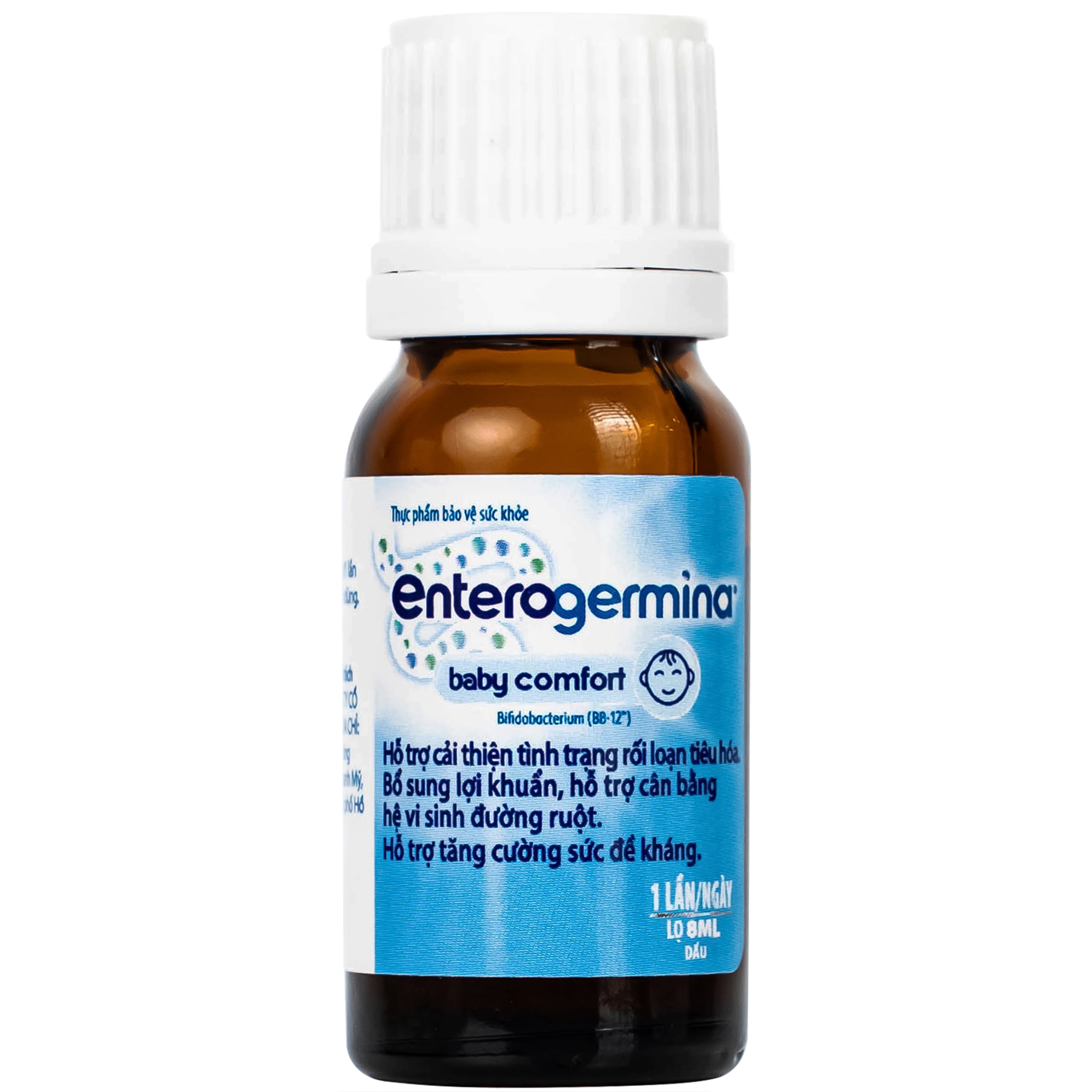 Hình ảnh Men vi sinh Enterogermina Baby Comfort Sanofi cho trẻ sơ sinh chứa lợi khuẩn BB12 (Lọ 8ml)