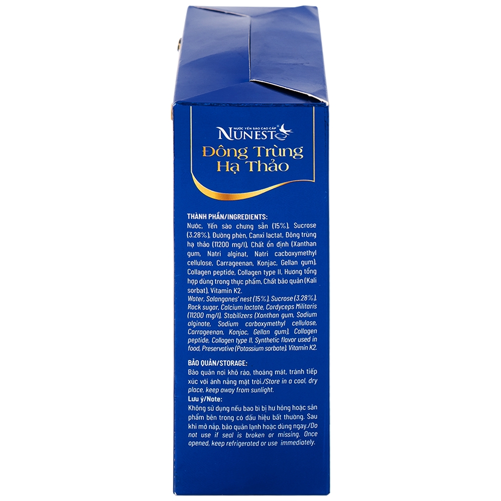 Hình ảnh Nước Yến Sào Cao Cấp Đông Trùng Hạ Thảo 15% bổ thận, chắc xương, bổ dưỡng sức khỏe (6 Lọ x 70ml)