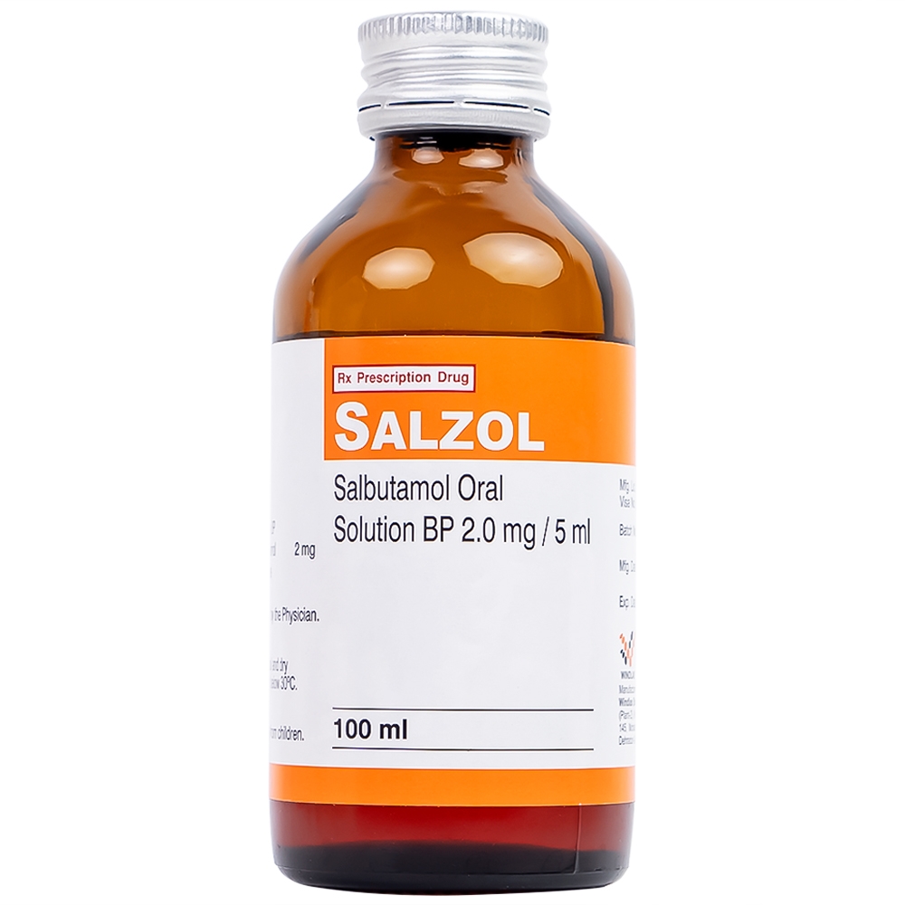 Hình ảnh Dung dịch uống Salzol Windlas Biotech điều trị bệnh hen, bệnh suyễn, co thắt phế quản (100ml)