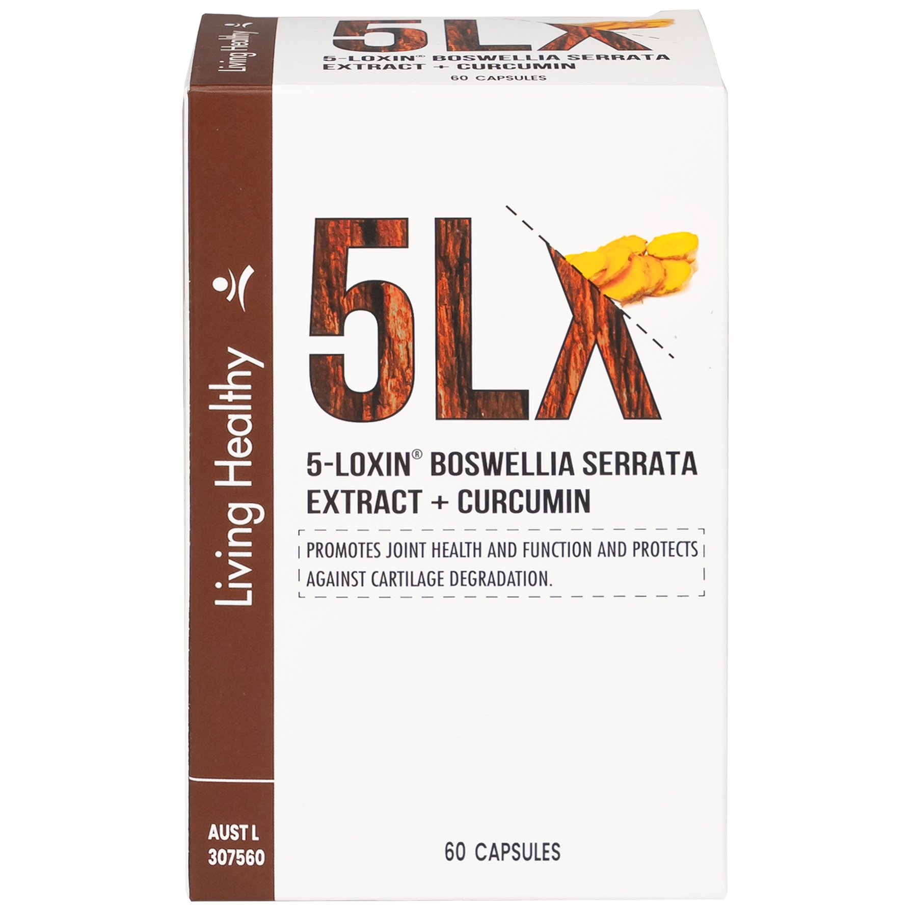 Hình ảnh Viên uống Living Healthy 5-Loxin Boswellia Serrata Extract + Curcumin hỗ trợ giảm viêm khớp (60 viên)