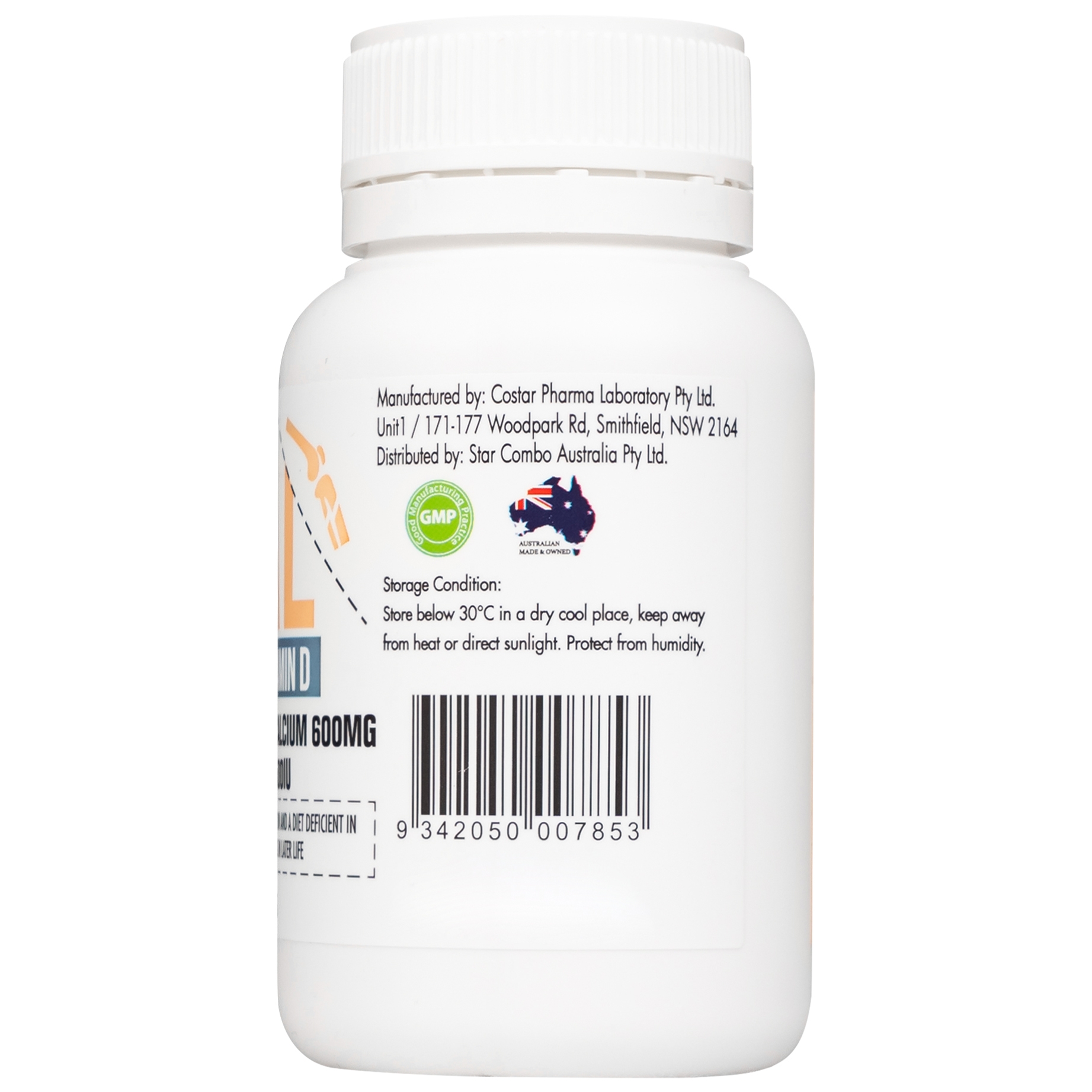 Hình ảnh Viên uống Living Healthy Calcium 600mg Plus Vitamin D 500IU hỗ trợ phát triển xương, răng (60 viên)