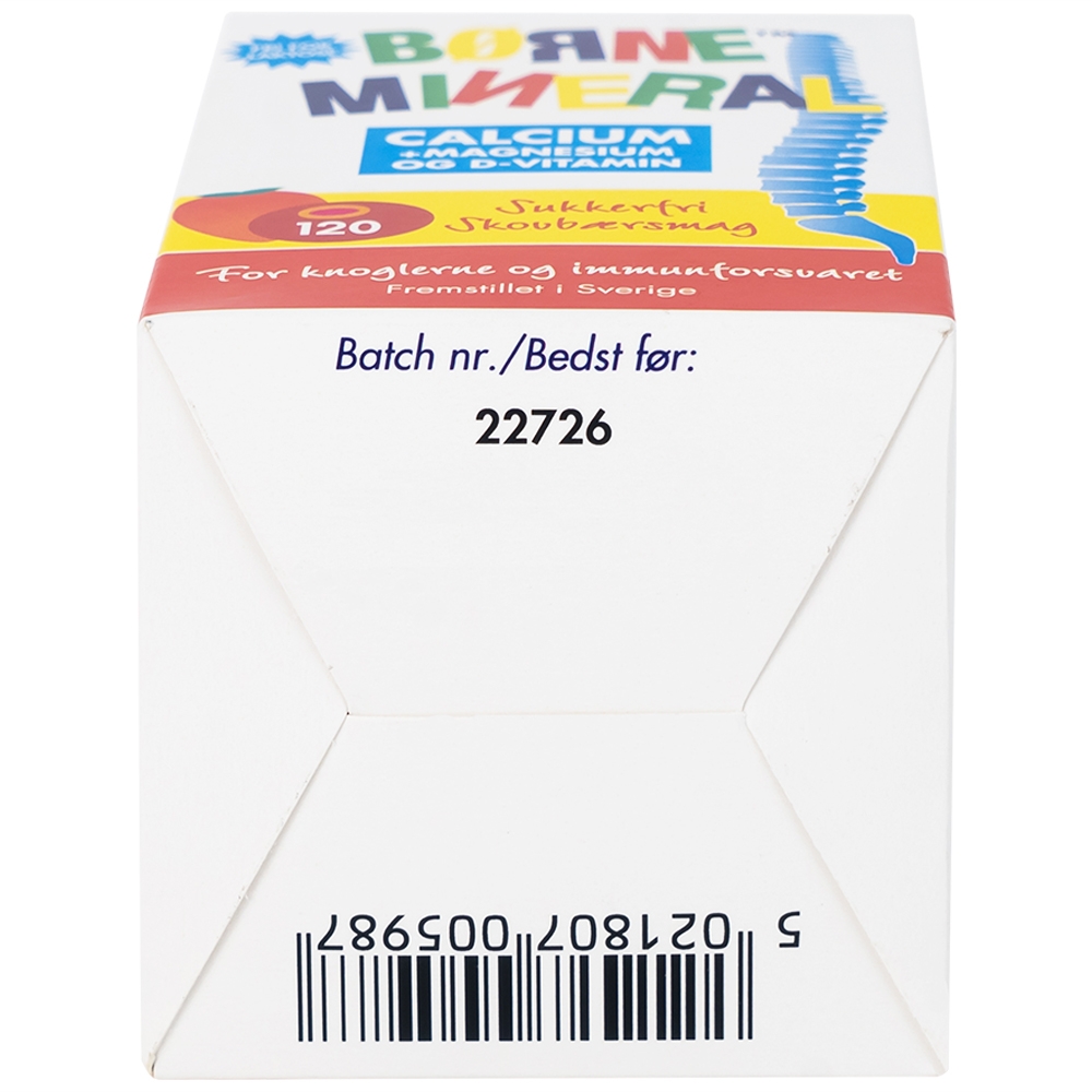 Hình ảnh Viên nhai Borne Mineral New Nordic hỗ trợ phát triển xương, giúp tăng chiều cao, tăng đề kháng (120 viên)