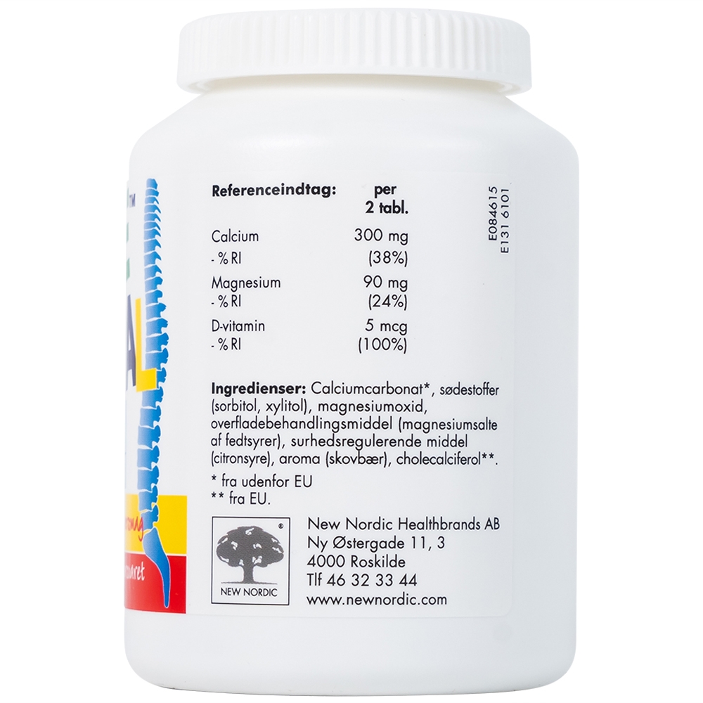 Hình ảnh Viên nhai Borne Mineral New Nordic hỗ trợ phát triển xương, giúp tăng chiều cao, tăng đề kháng (120 viên)