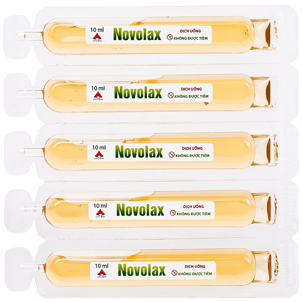 Hình ảnh Dung dịch uống Novolax Novocare bổ sung chất xơ giúp nhuận tràng, giảm táo bón (4 vỉ x 5 ống)