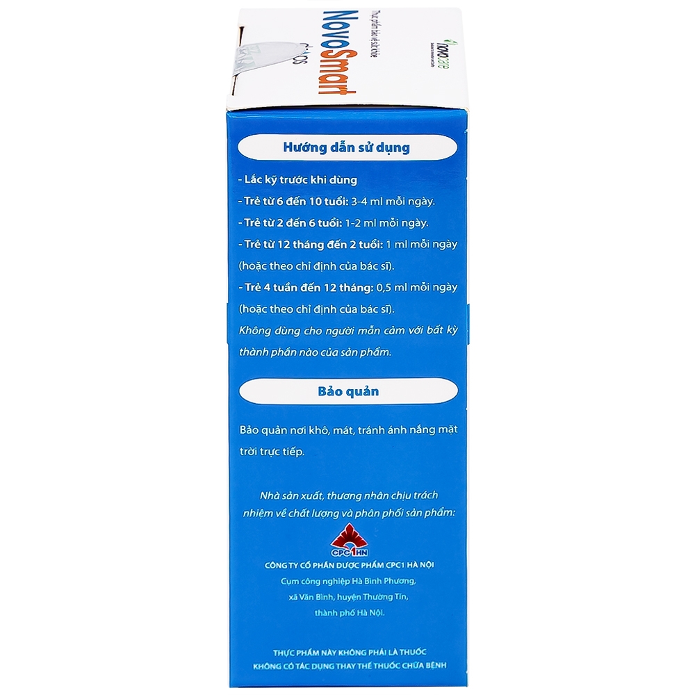 Hình ảnh Dung dịch uống NovoSmart Drops 20ml Novocare bổ sung DHA, EPA, phát triển não bộ  