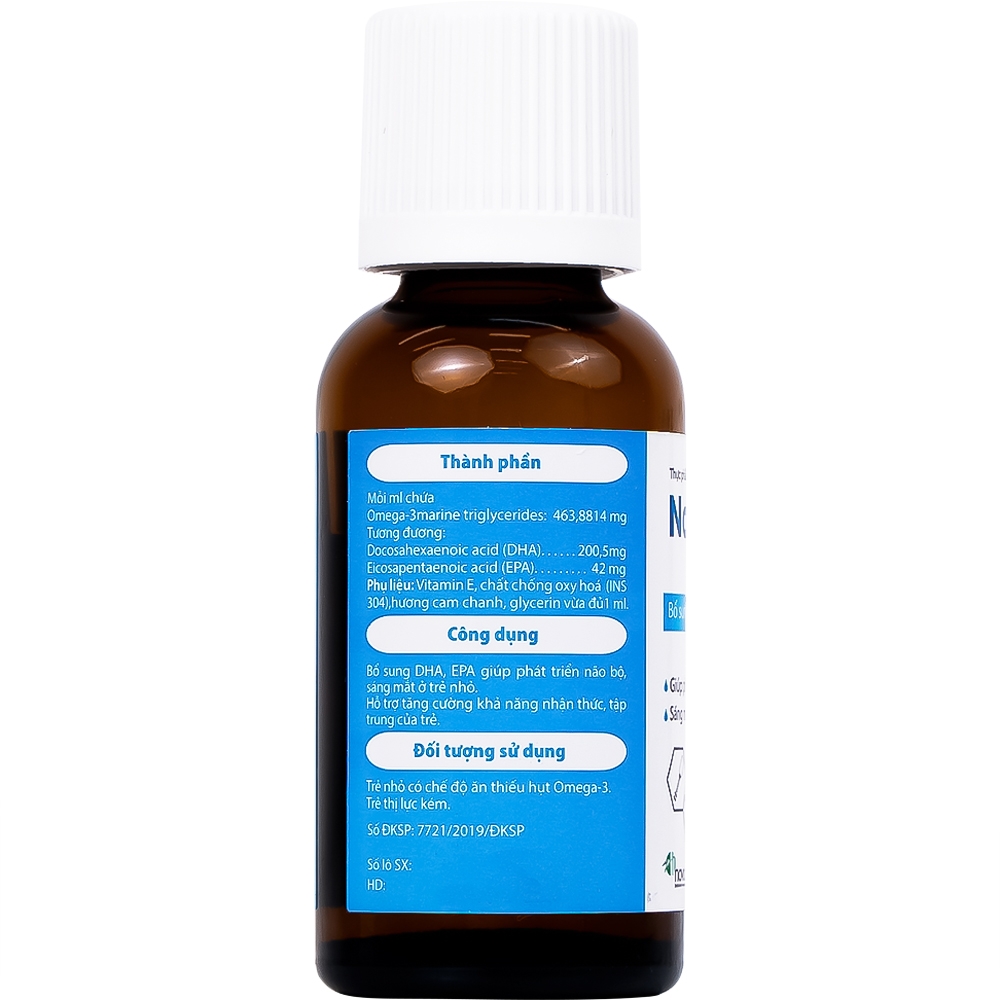 Hình ảnh Dung dịch uống NovoSmart Drops 20ml Novocare bổ sung DHA, EPA, phát triển não bộ  
