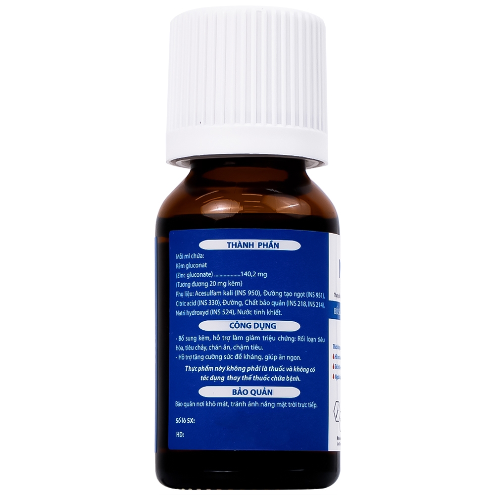 Hình ảnh Dung dịch uống NovoZinc 15ml Novocare hỗ trợ tăng cường sức khỏe, hỗ trợ trẻ bị tiêu chảy