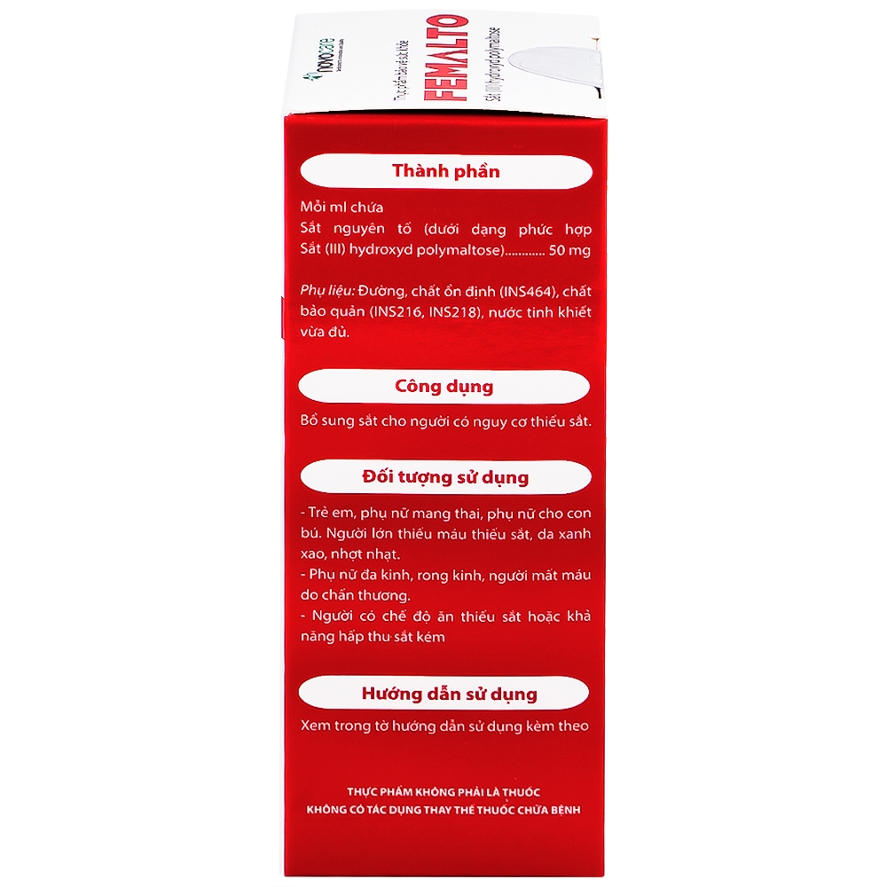 Hình ảnh Dung dịch uống Femalto 15ml Novocare bổ sung sắt do thiếu sắt