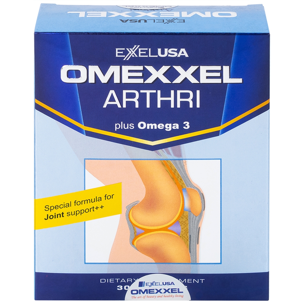 Hình ảnh Viên nang mềm Omexxel Arthri hỗ trợ tăng tiết dịch khớp, giảm đau do lão hóa khớp (3 vỉ x 10 viên)