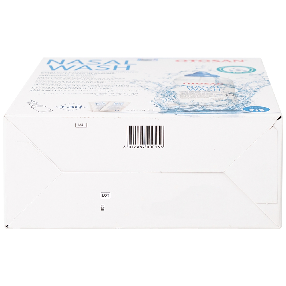 Hình ảnh Bộ rửa xoang mũi Otosan Nasal Wash làm sạch sâu, hồi phục chứng viêm mũi dị ứng (1 kít + 30 gói)