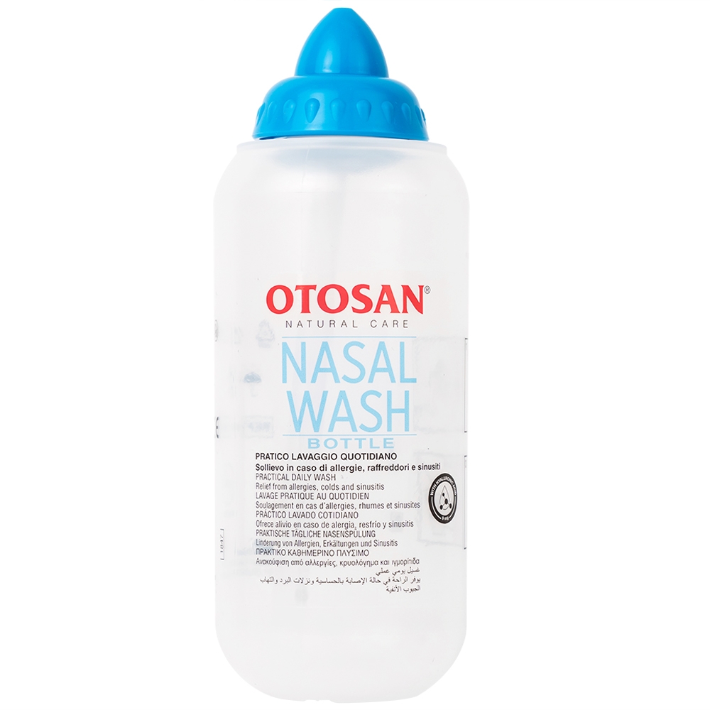 Hình ảnh Bộ rửa xoang mũi Otosan Nasal Wash làm sạch sâu, hồi phục chứng viêm mũi dị ứng (1 kít + 30 gói)