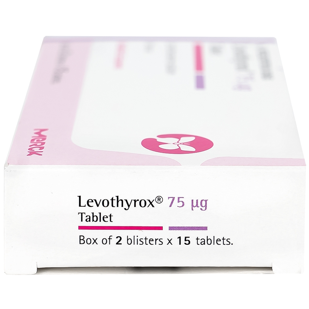 Hình ảnh Thuốc Levothyrox 75µg Merck điều trị bướu giáp đơn thuần lành tính (2 vỉ x 15 viên)