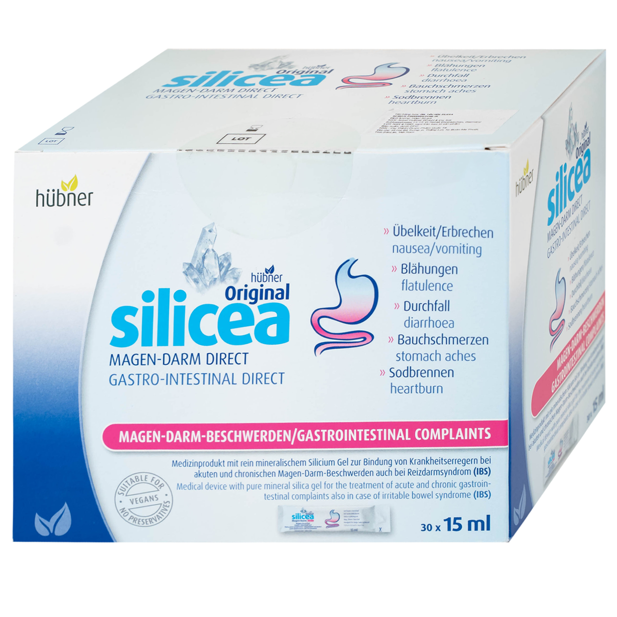 Hình ảnh Gel tiêu hoá Silicea (30 gói x 15ml) hỗ trợ điều trị các triệu chứng cấp hoặc mãn tính về đường tiêu hóa
