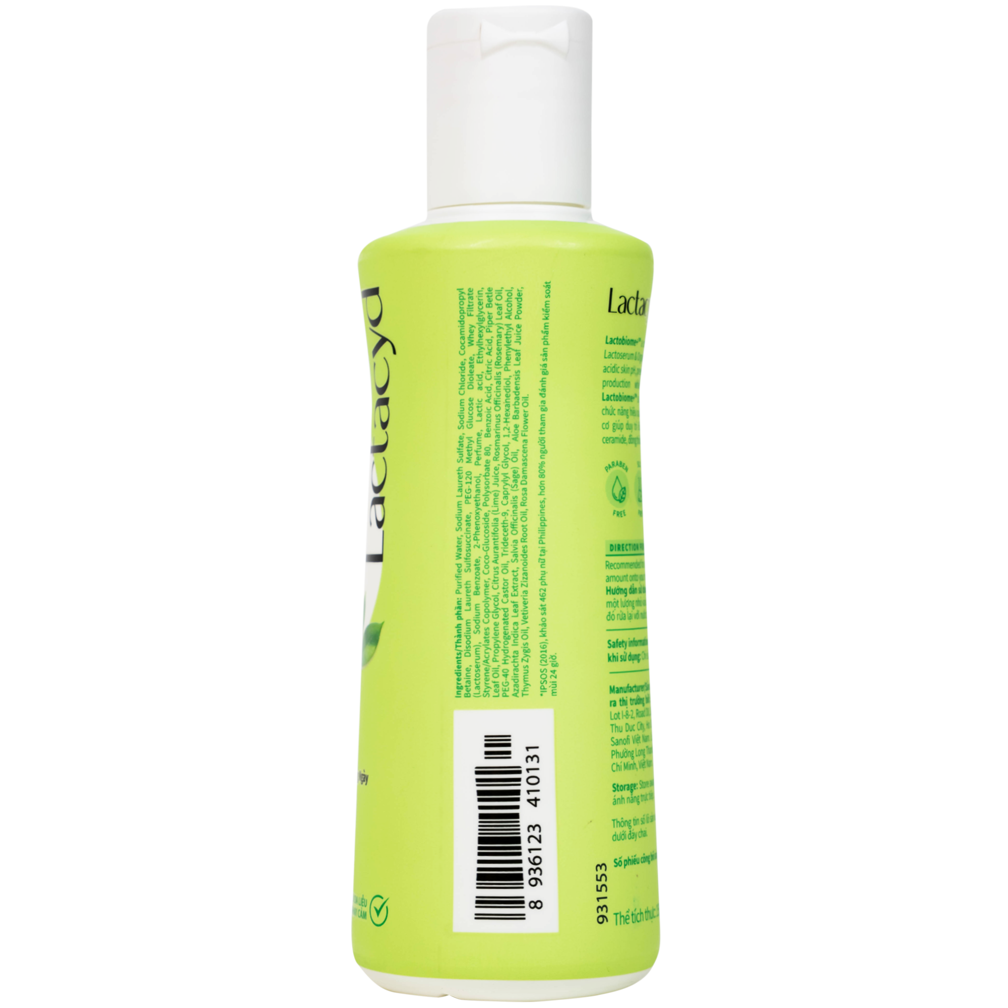 Hình ảnh Dung dịch vệ sinh phụ nữ Lactacyd Odor Fresh ngăn mùi suốt 24h (150ml)