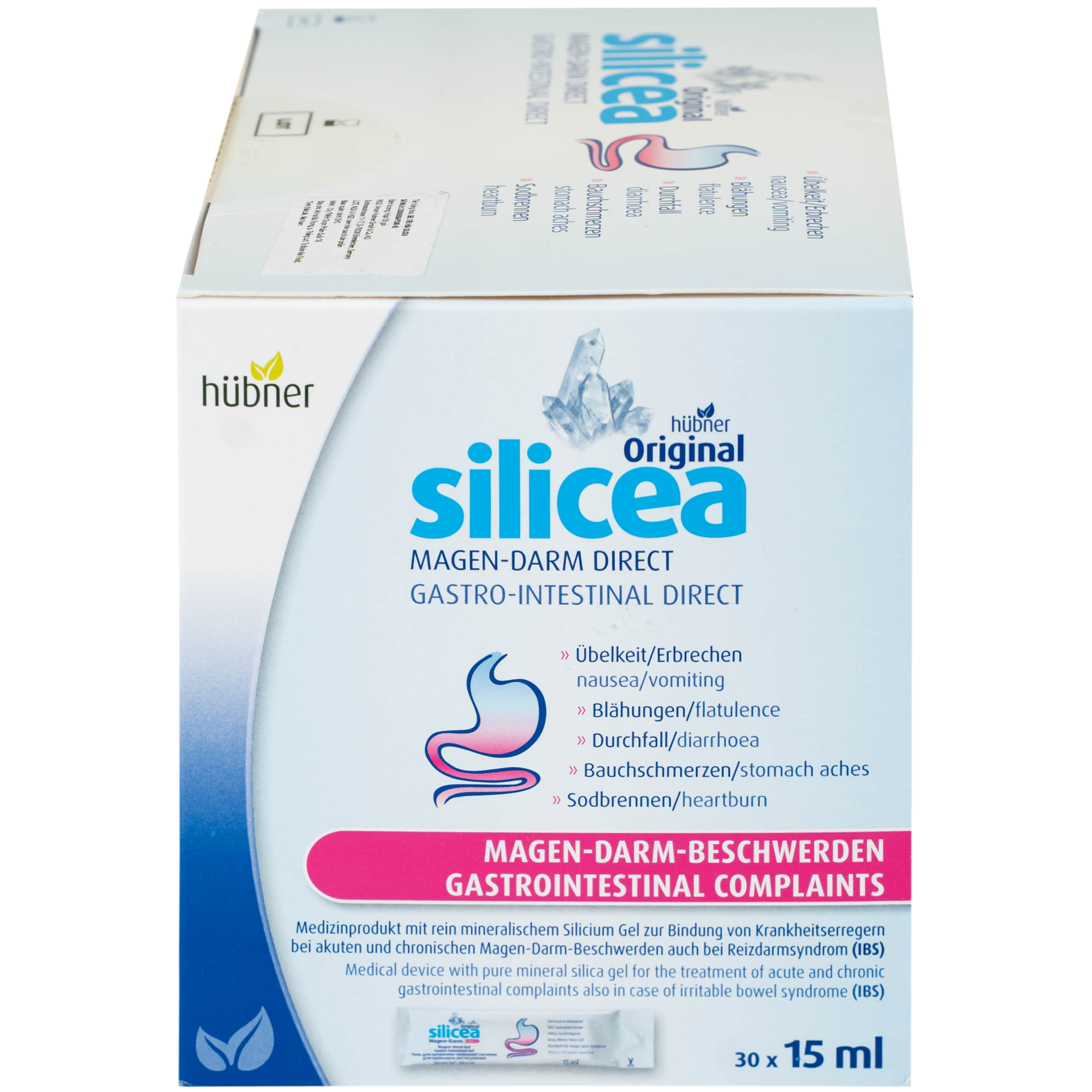 Hình ảnh Gel tiêu hoá Silicea (30 gói x 15ml) hỗ trợ điều trị các triệu chứng cấp hoặc mãn tính về đường tiêu hóa