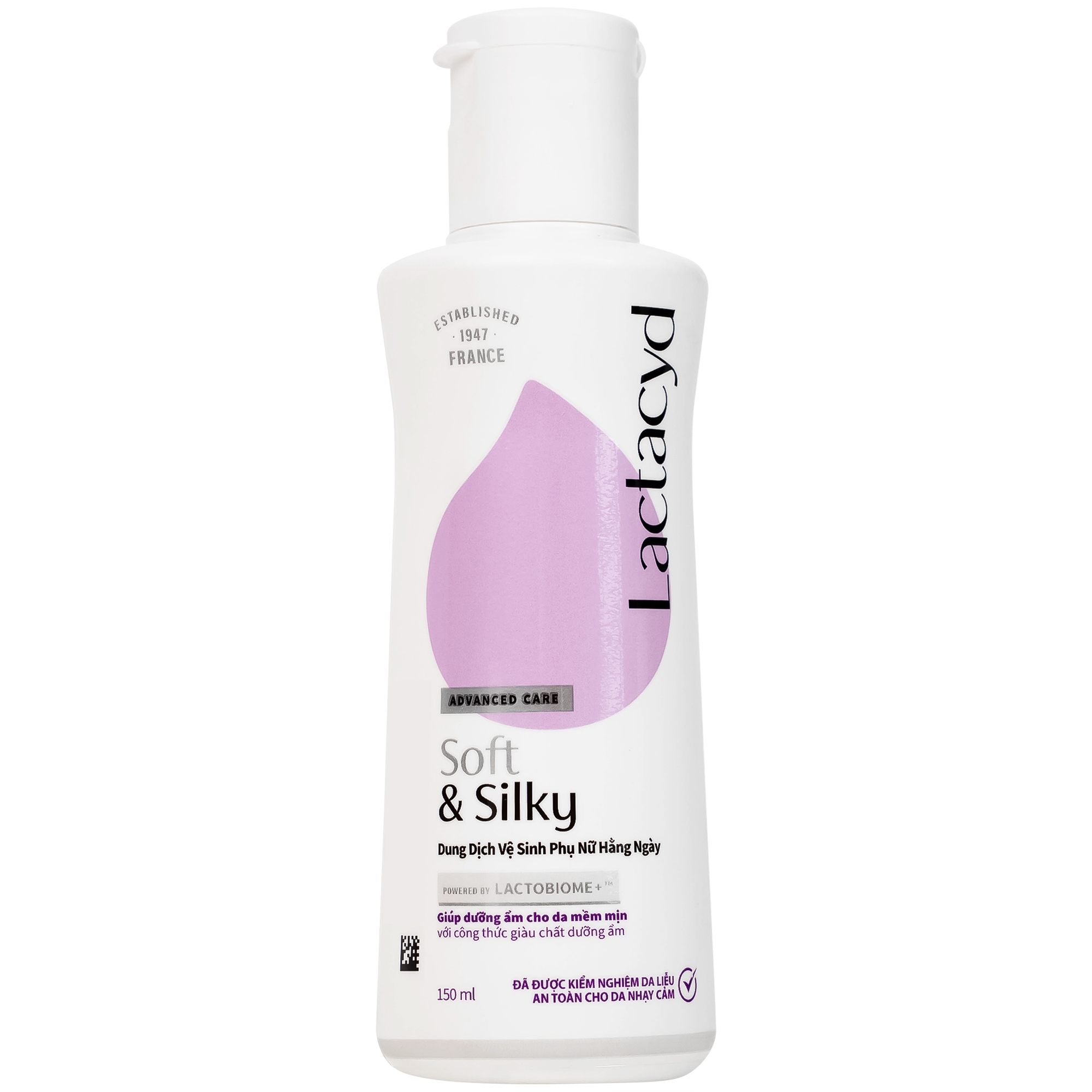 Hình ảnh Dung dịch vệ sinh phụ nữ Lactacyd Soft and Silky Sanofi giữ ẩm và bảo vệ da nhạy cảm (150ml)