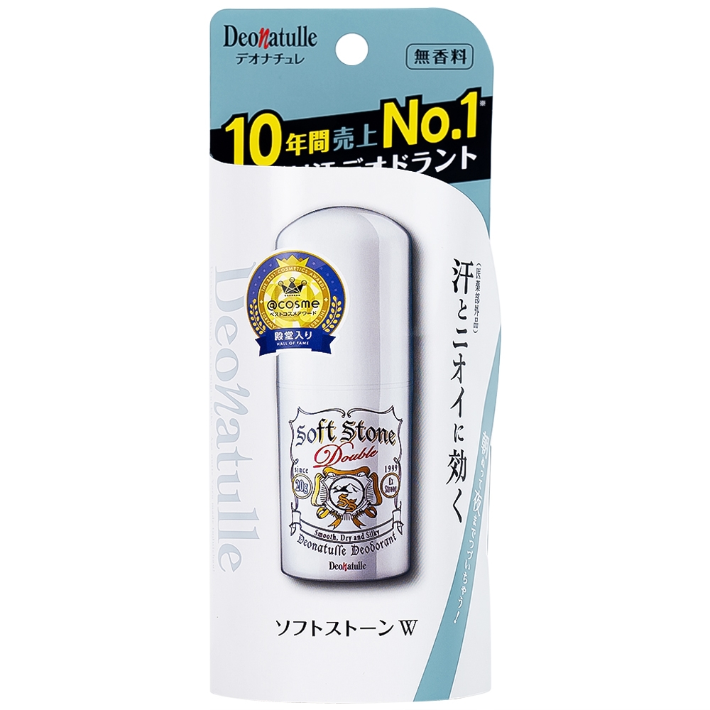 Hình ảnh Lăn khử mùi đá khoáng Deonatulle Soft Stone Double Deodorant dạng sáp cho mọi loại da (20g) 