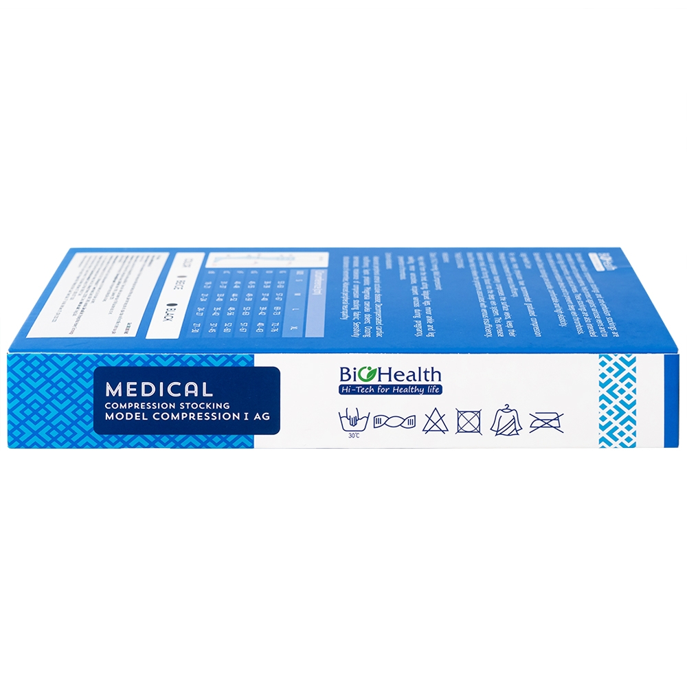 Hình ảnh Vớ y khoa Compression I AG BioHealth tăng lưu thông máu, giảm tình trạng phù nề (Màu da - Size M)