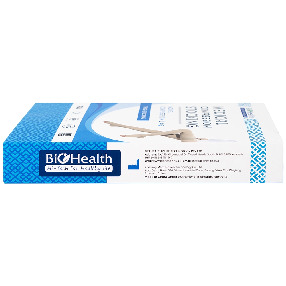 Hình ảnh Vớ y khoa Compression I AG BioHealth tăng lưu thông máu, giảm tình trạng phù nề (Màu da - Size M)