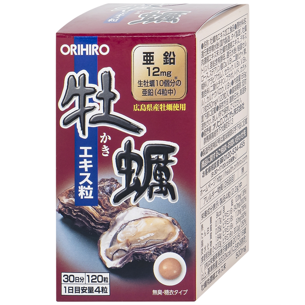 Hình ảnh Viên nén Orihiro New Oyster Extract tăng cường sinh lý cho nam giới (120 viên)