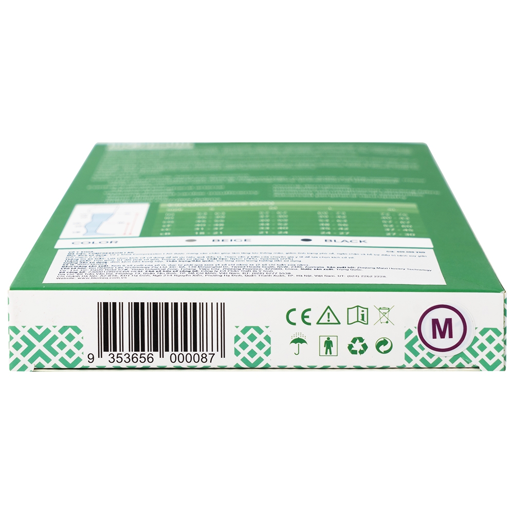 Hình ảnh Vớ y khoa Compression I AD BioHealth tăng lưu thông máu, giảm tình trạng phù nề (Màu da - Size M)