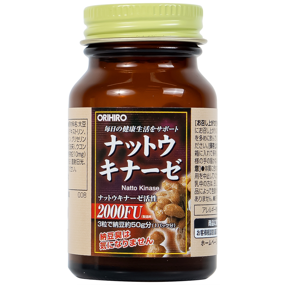 Hình ảnh Viên nang Orihiro Nattokinase hỗ trợ giảm nguy cơ huyết khối (60 viên)