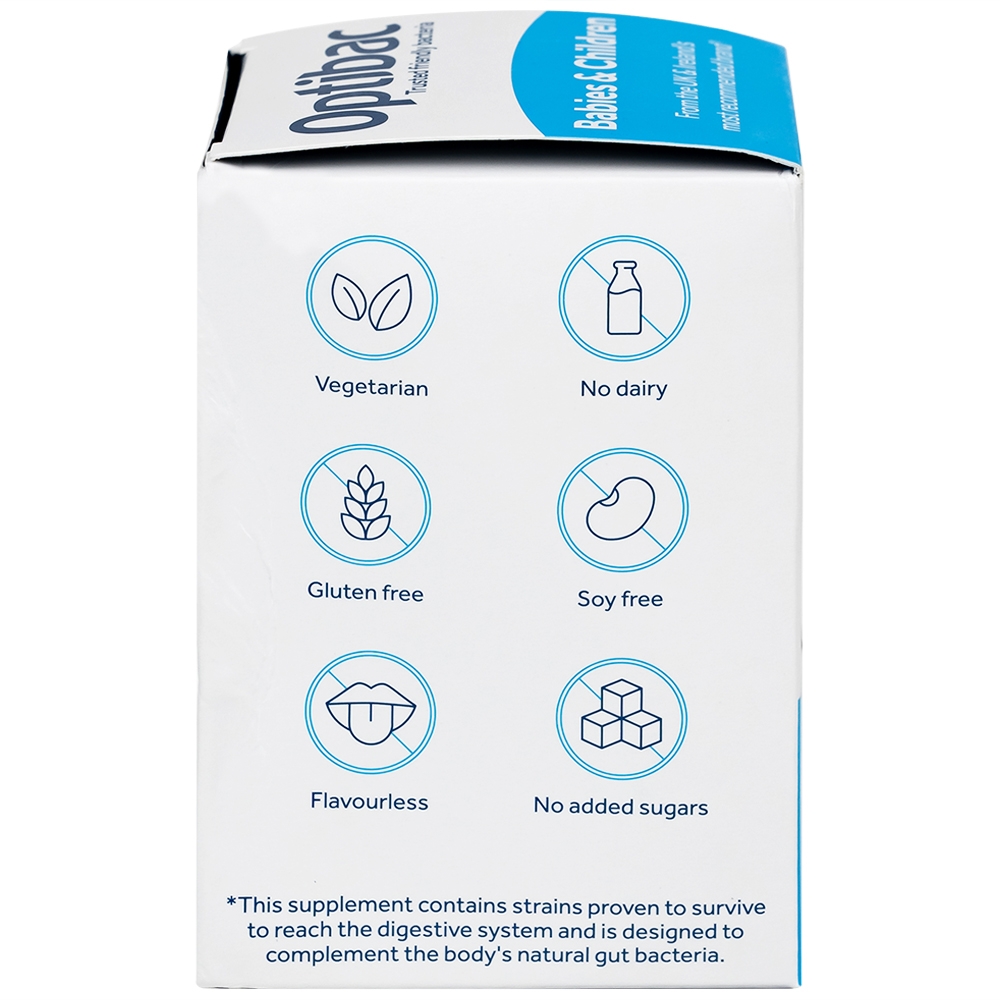 Hình ảnh Bột Optibac Babies and Children Optibac Probiotics bổ sung lợi khuẩn cho đường ruột, hỗ trợ tiêu hóa (30 gói)