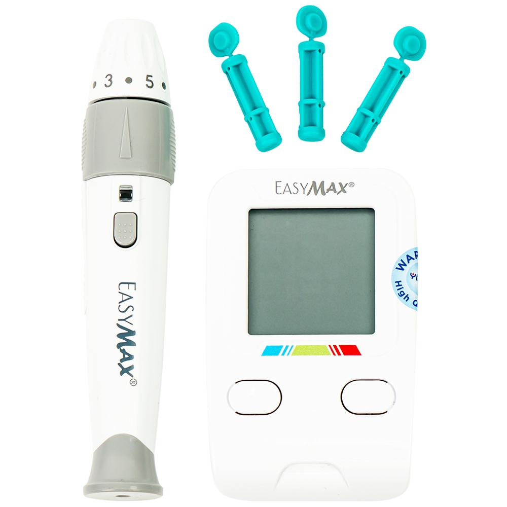 Hình ảnh Combo 3 hộp que thử đường huyết Easy Max (25 que - Tặng máy do đường huyết Easy Max Tag)