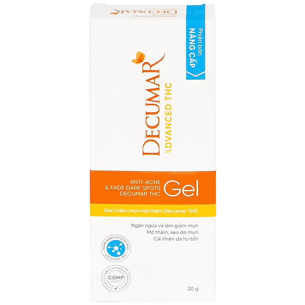 Hình ảnh Gel chấm mụn, mờ thâm Decumar Advance THC 20g dưỡng ẩm da, da mềm, mịn