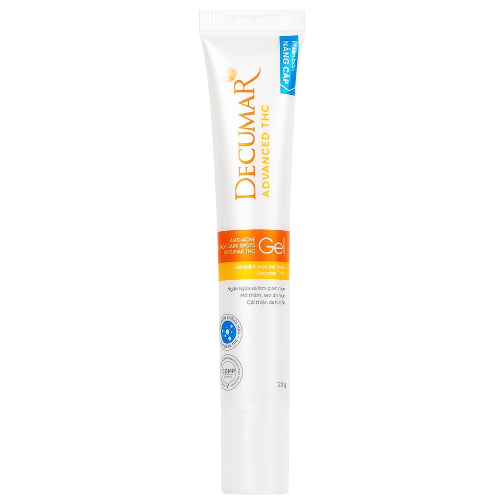 Hình ảnh Gel chấm mụn, mờ thâm Decumar Advance THC 20g dưỡng ẩm da, da mềm, mịn