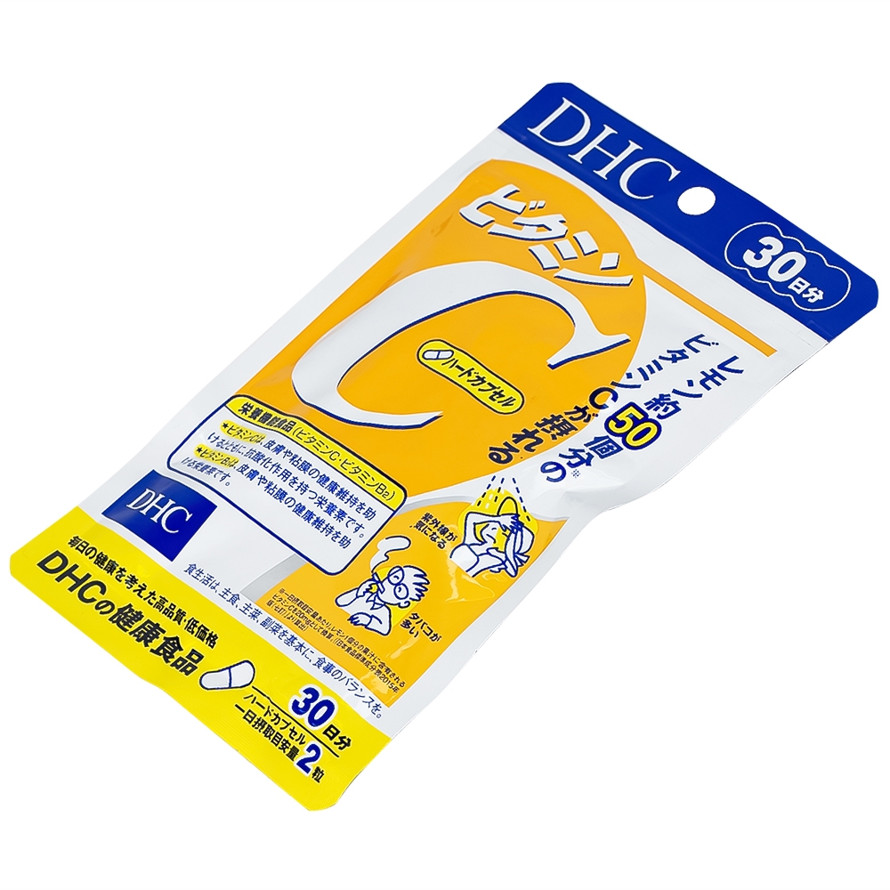 Hình ảnh Viên uống DHC Vitamin C Hard bổ sung vitamin C, vitamin B2 cho cơ thể (60 viên)