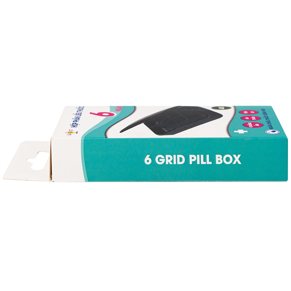 Hình ảnh Hộp phân liều thuốc 6 ngăn A31 Duy Thành màu xanh