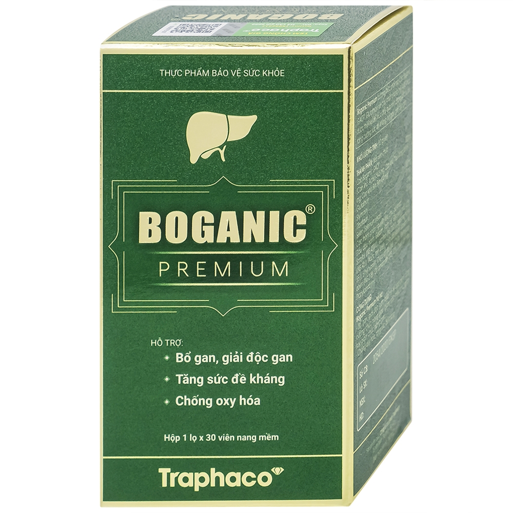 Hình ảnh Viên uống Boganic Premium Traphaco hỗ trợ bảo vệ và tăng cường chức năng gan (30 viên)