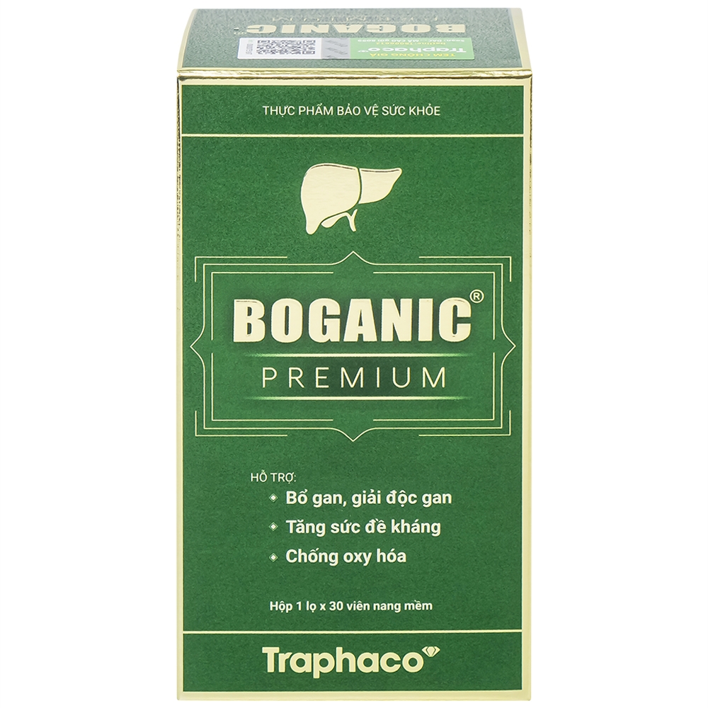 Hình ảnh Viên uống Boganic Premium Traphaco hỗ trợ bảo vệ và tăng cường chức năng gan (30 viên)