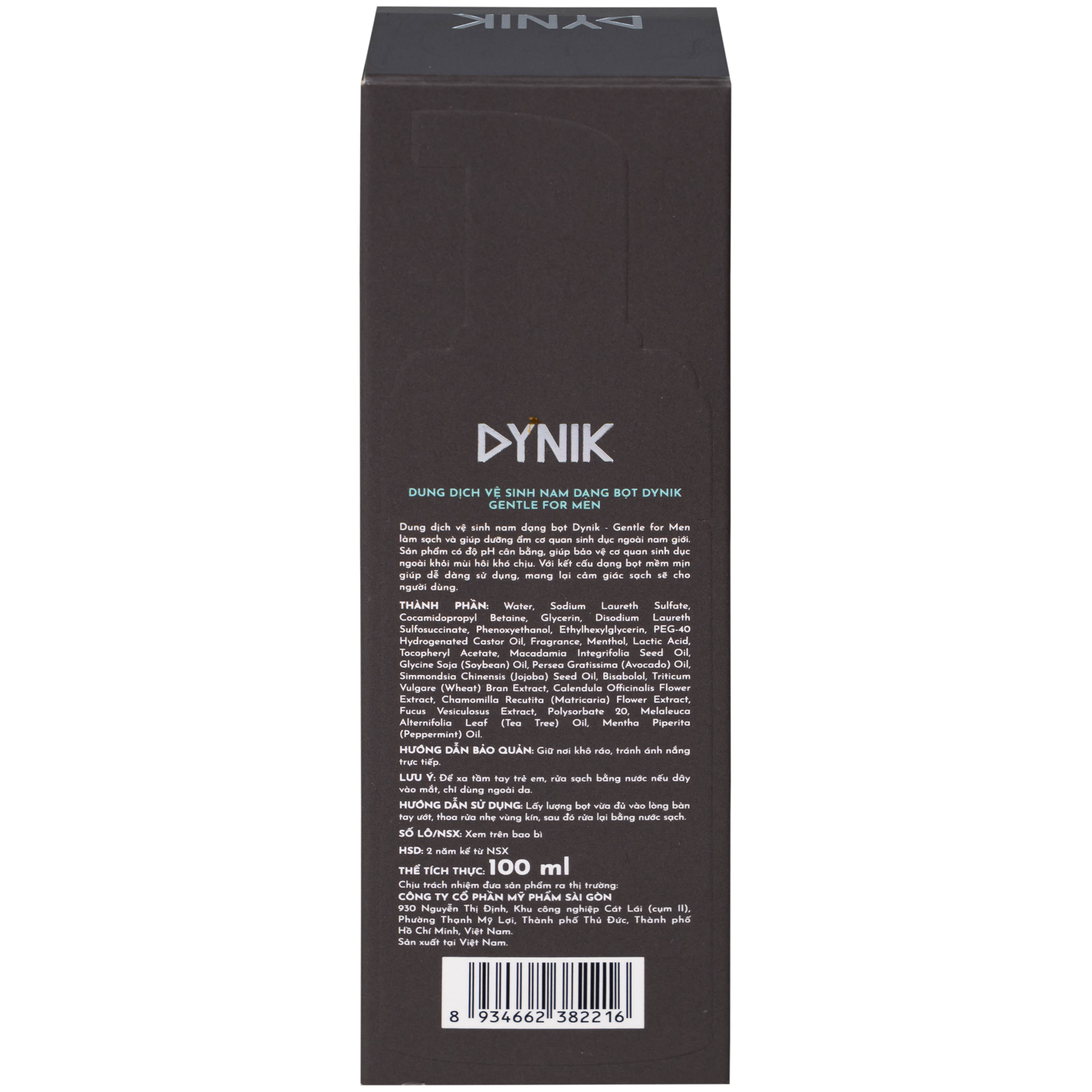 Hình ảnh Dung dịch vệ sinh nam giới Dynik Gentle For Men làm sạch, ngăn mùi (100ml)