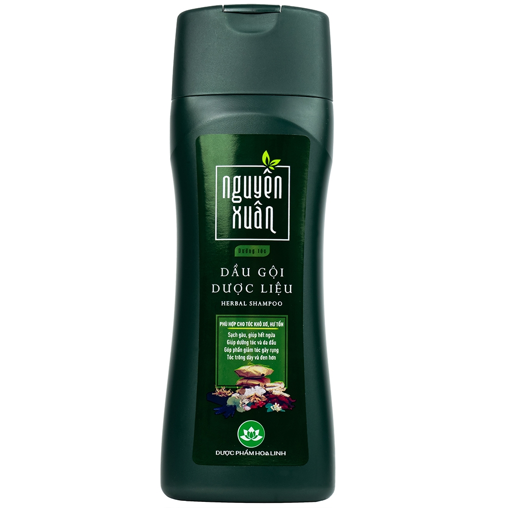 Hình ảnh Dầu gội Dược liệu Nguyên Xuân xanh lá 275ml dưỡng tóc và da đầu, giảm gãy rụng 