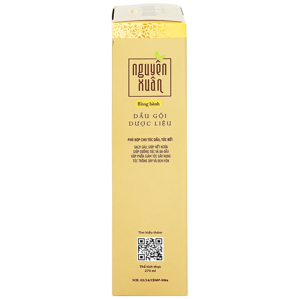 Hình ảnh Dầu gội Dược liệu Nguyên Xuân Vàng Hoa Linh 275ml giảm gãy rụng, tóc khô và xơ