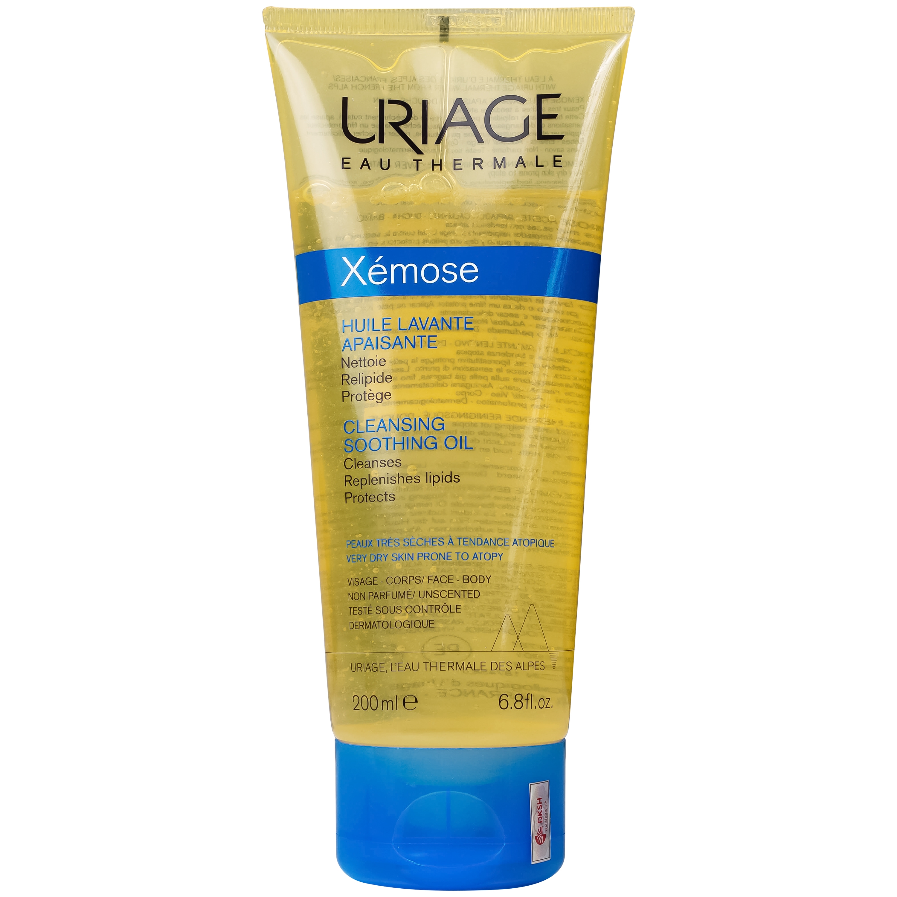 Hình ảnh Gel tắm Uriage Xemoss Huile Lavante Apaisante dành cho da khô, viêm da cơ địa (200ml)