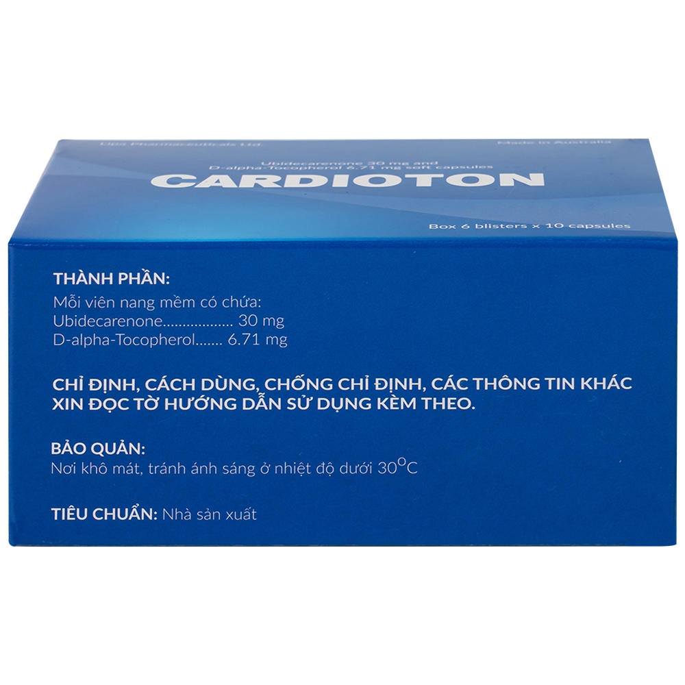 Hình ảnh Thuốc Cardioton Lipa Pharma điều trị suy tim, tăng huyết áp, bổ sung năng lượng (6 vỉ x 10 viên) 
