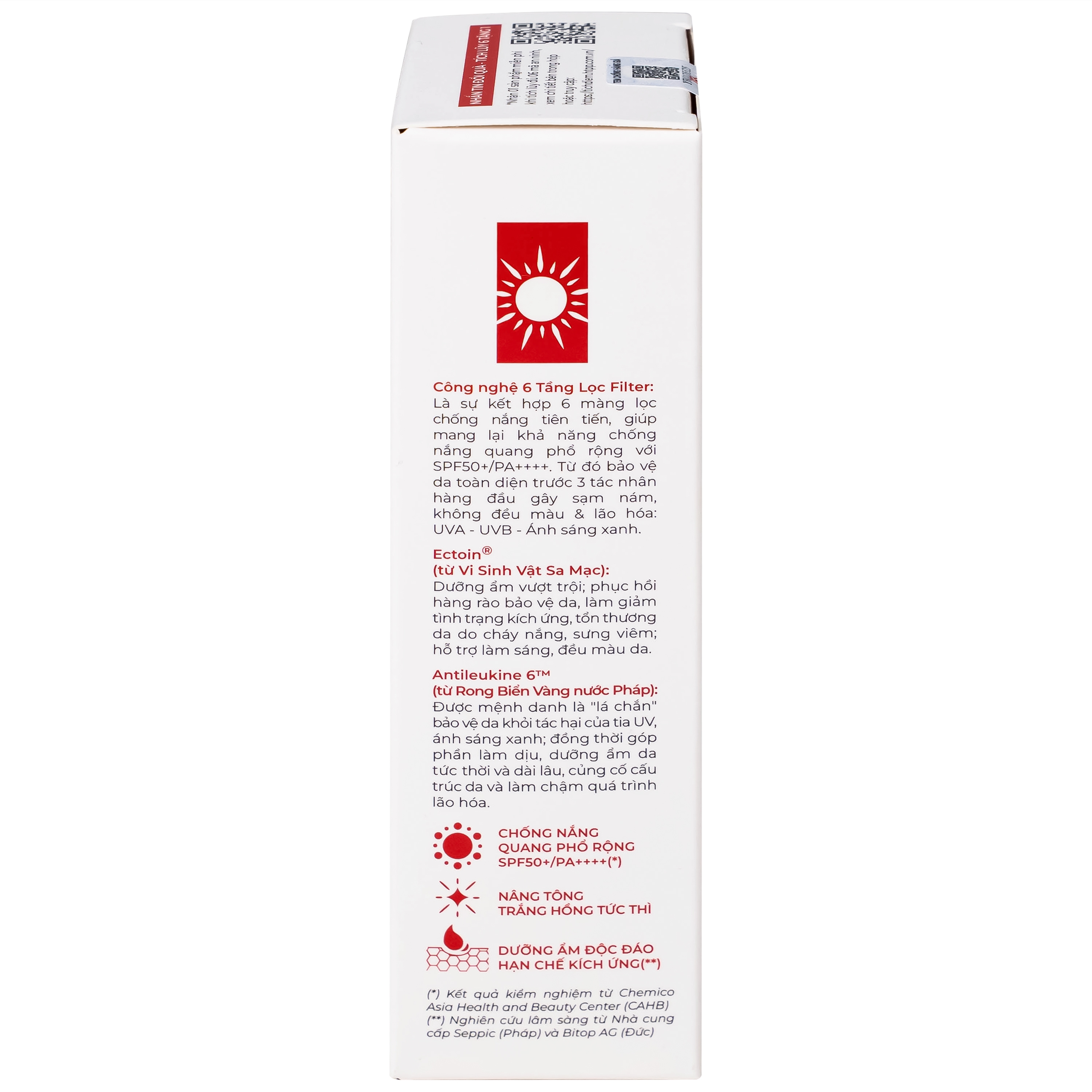 Hình ảnh Kem chống nắng nâng tông nhẹ Sắc Ngọc Khang SPF 50+ PA++++ 50g