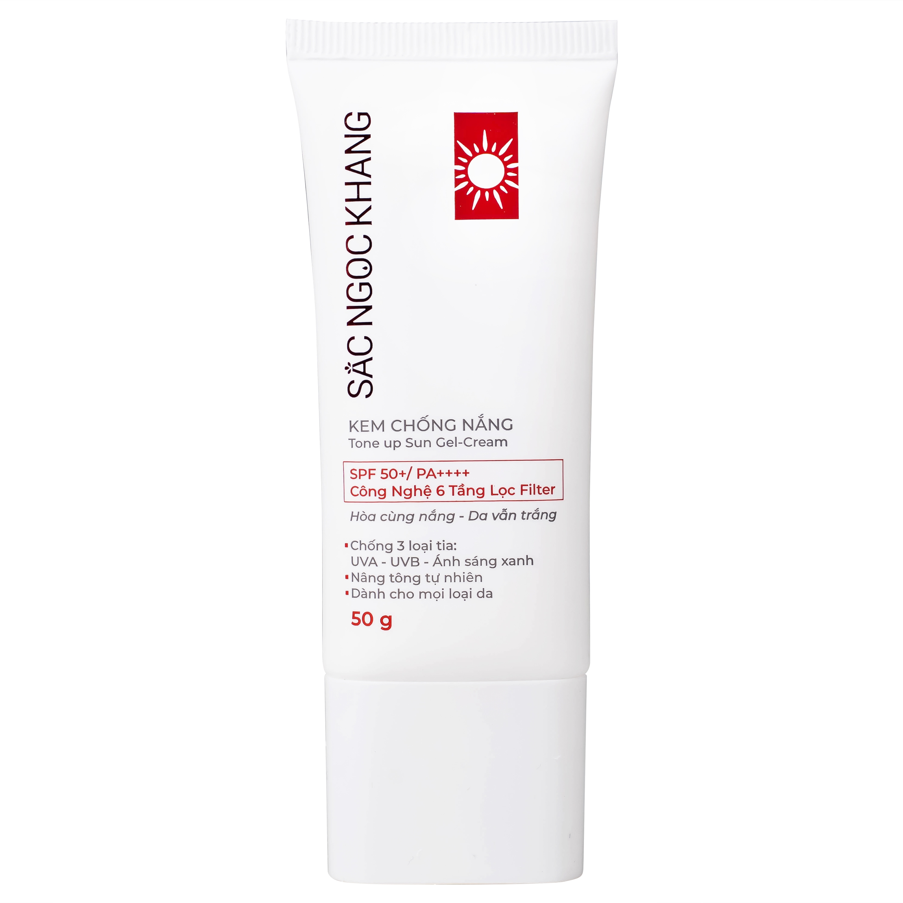 Hình ảnh Kem chống nắng nâng tông nhẹ Sắc Ngọc Khang SPF 50+ PA++++ 50g