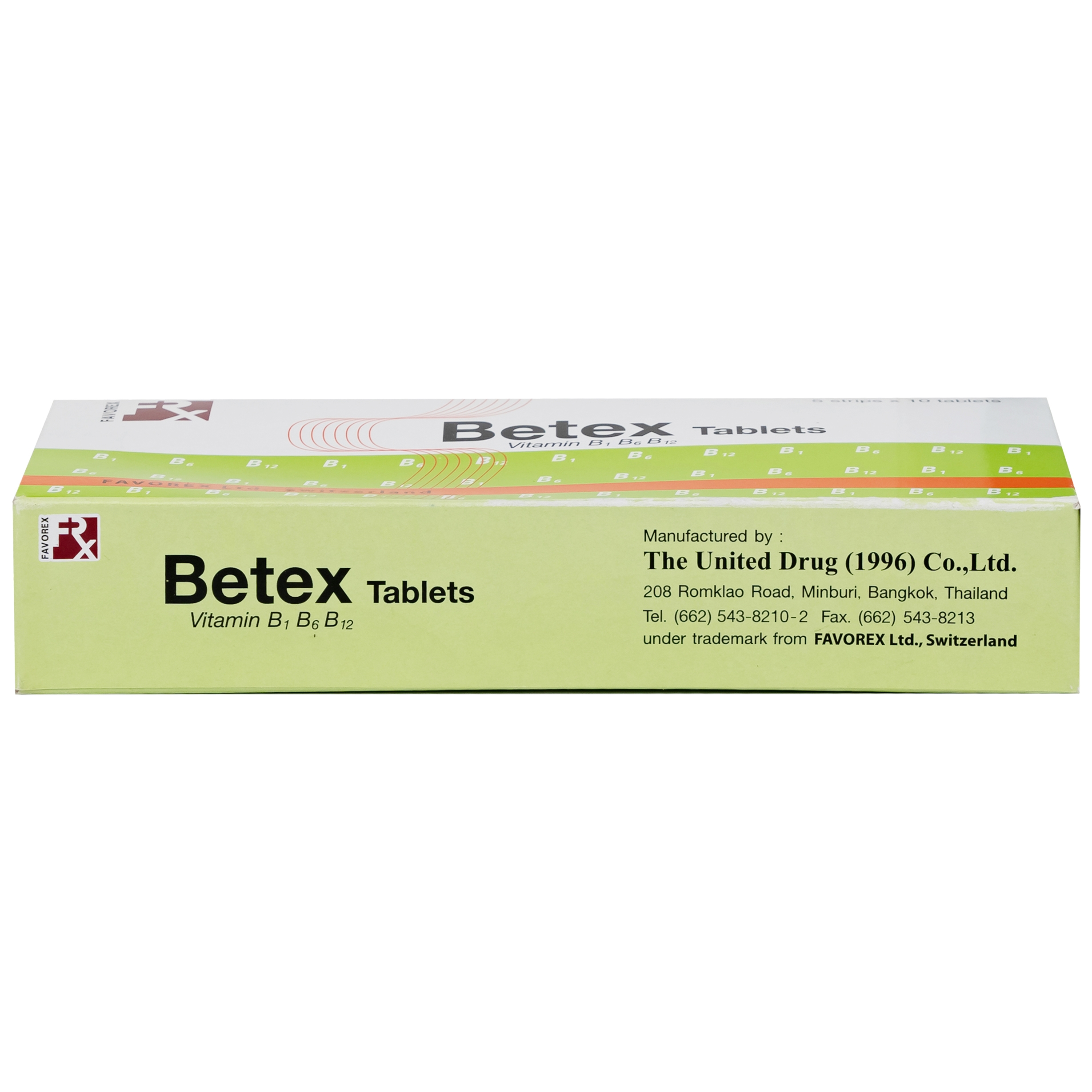 Hình ảnh Thuốc Betex Favorex bổ sung vitamin B1, B6, B12 (5 vỉ x 10 viên)
