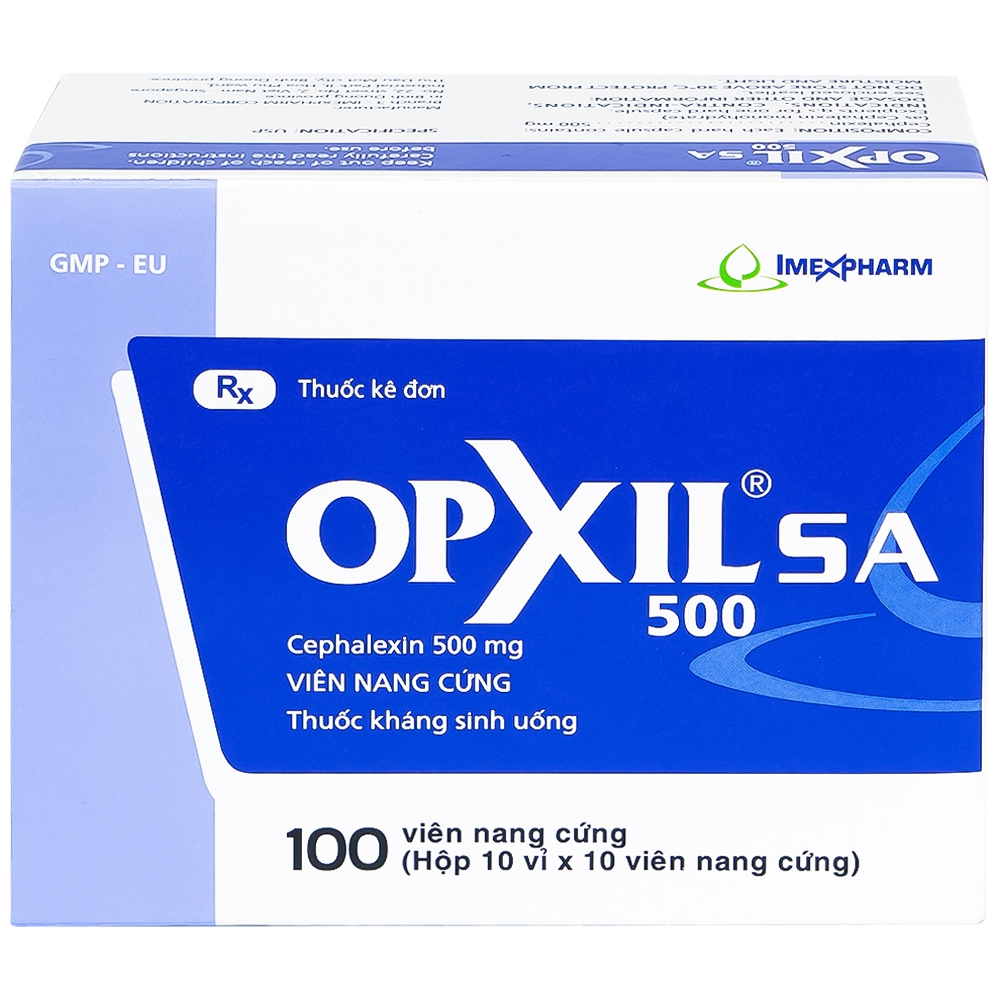 Hình ảnh Thuốc OPXIL SA 500 Imexpharm điều trị các nhiễm khuẩn do các vi khuẩn nhạy cảm (10 vỉ x 10 viên)