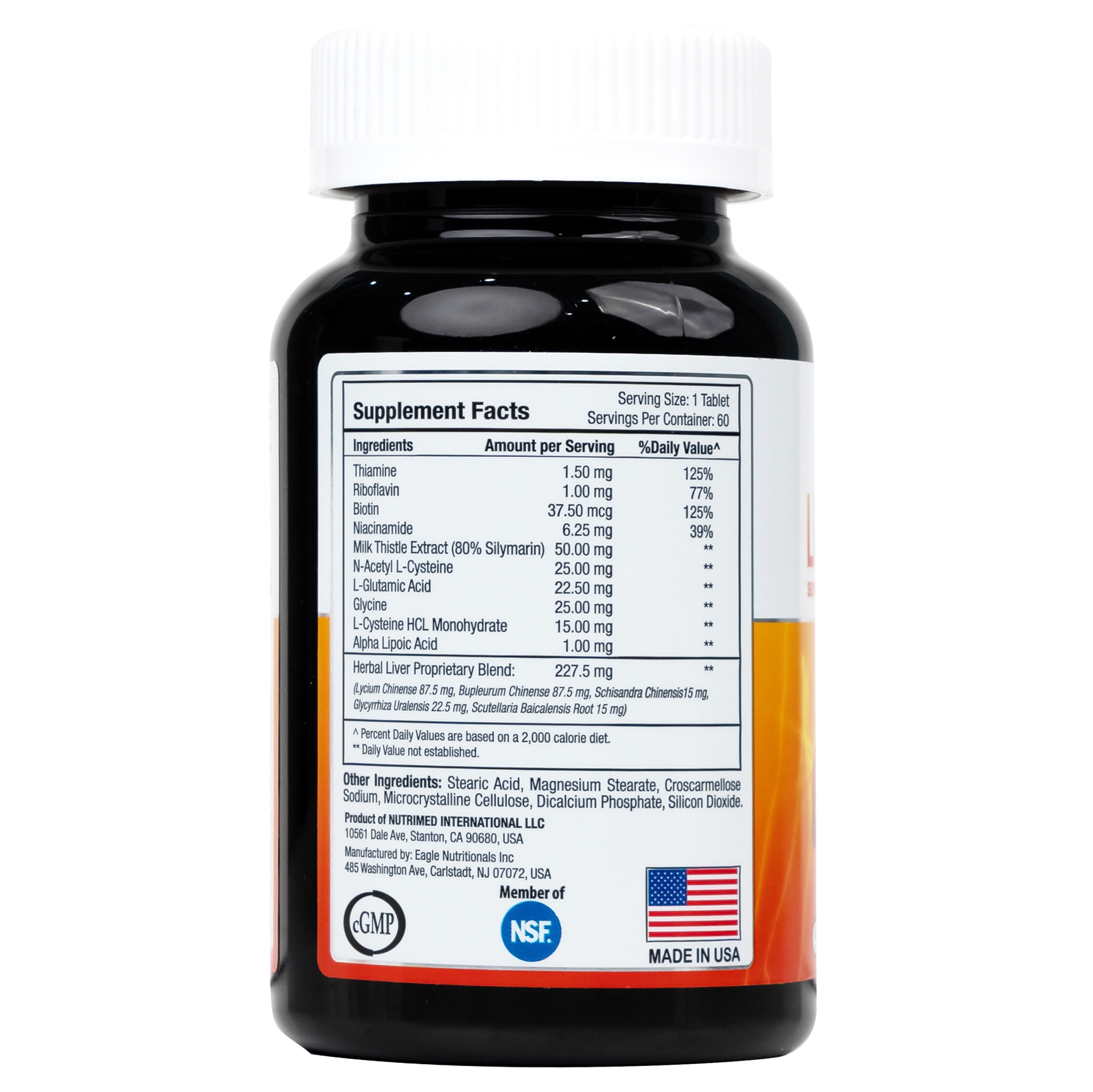 Hình ảnh Viên uống Liverwell Nutrimed hỗ trợ giải độc gan giúp hỗ trợ giải độc gan, bảo vệ tế bào gan (60 viên)