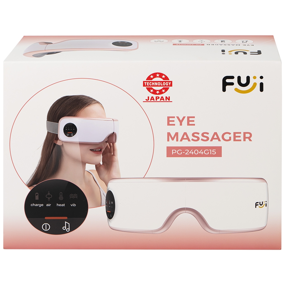 Hình ảnh Máy mát xa mắt Fuji PG-2404G15 giúp massage thái dương và các huyệt đạo khác ở vùng mắt