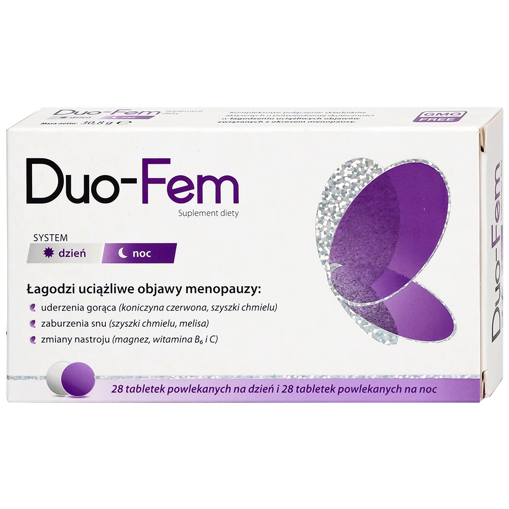 Hình ảnh Viên uống Duo-Fem NP Pharma hỗ trợ làm dịu các khó chịu liên quan đến thời kì mãn kinh (2 vỉ x 28 viên)