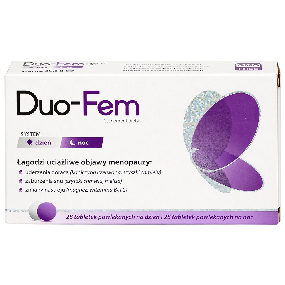 Hình ảnh Viên uống Duo-Fem NP Pharma hỗ trợ làm dịu các khó chịu liên quan đến thời kì mãn kinh (2 vỉ x 28 viên)