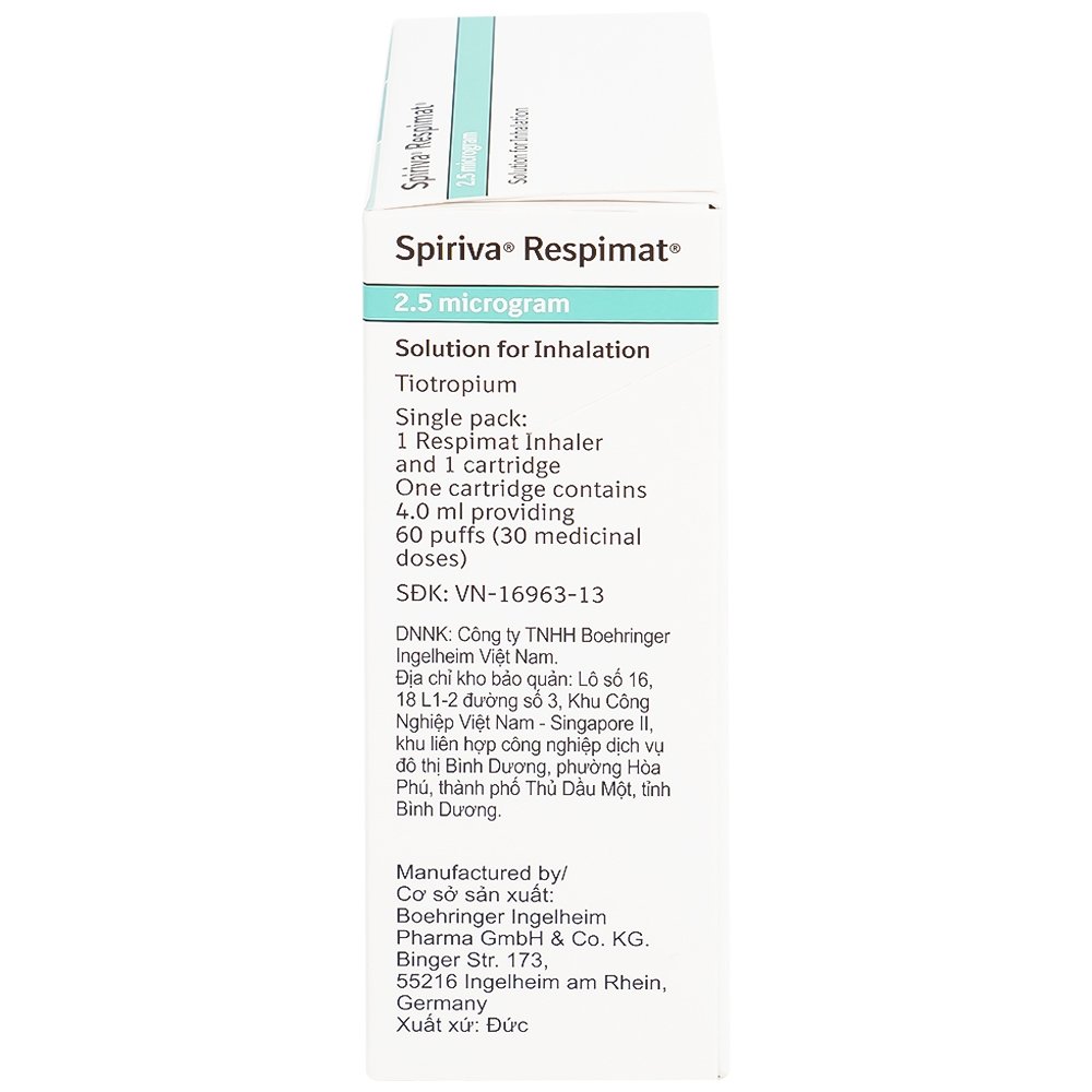 Hình ảnh Bình xịt Spiriva Respimat Boehringer điều trị viêm phế quản mạn (60 liều)