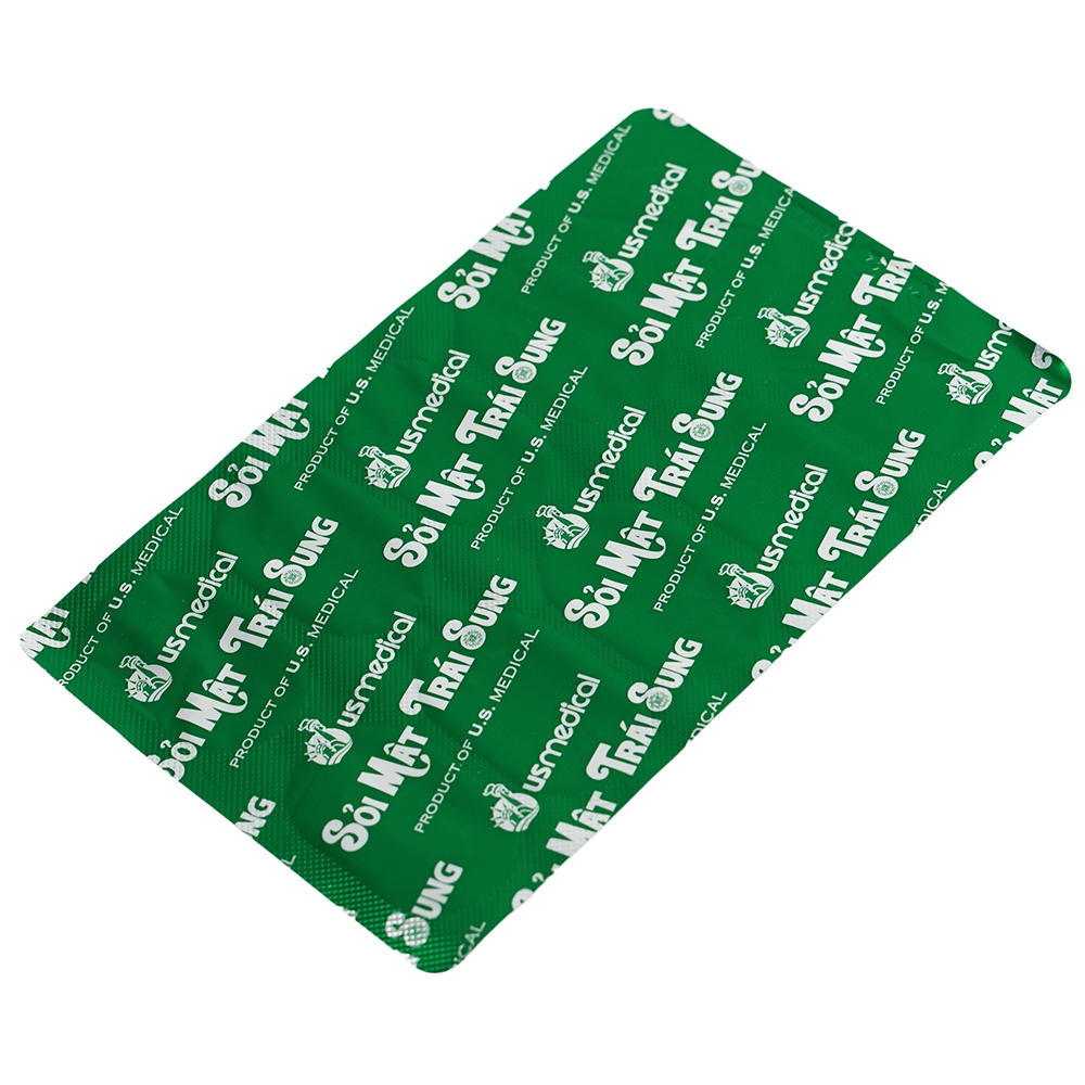 Hình ảnh Viên uống Sỏi Mật Trái Sung usmedical hỗ trợ lợi tiểu, tăng bài tiết lắng cặn sỏi (3 vỉ x 10 viên)