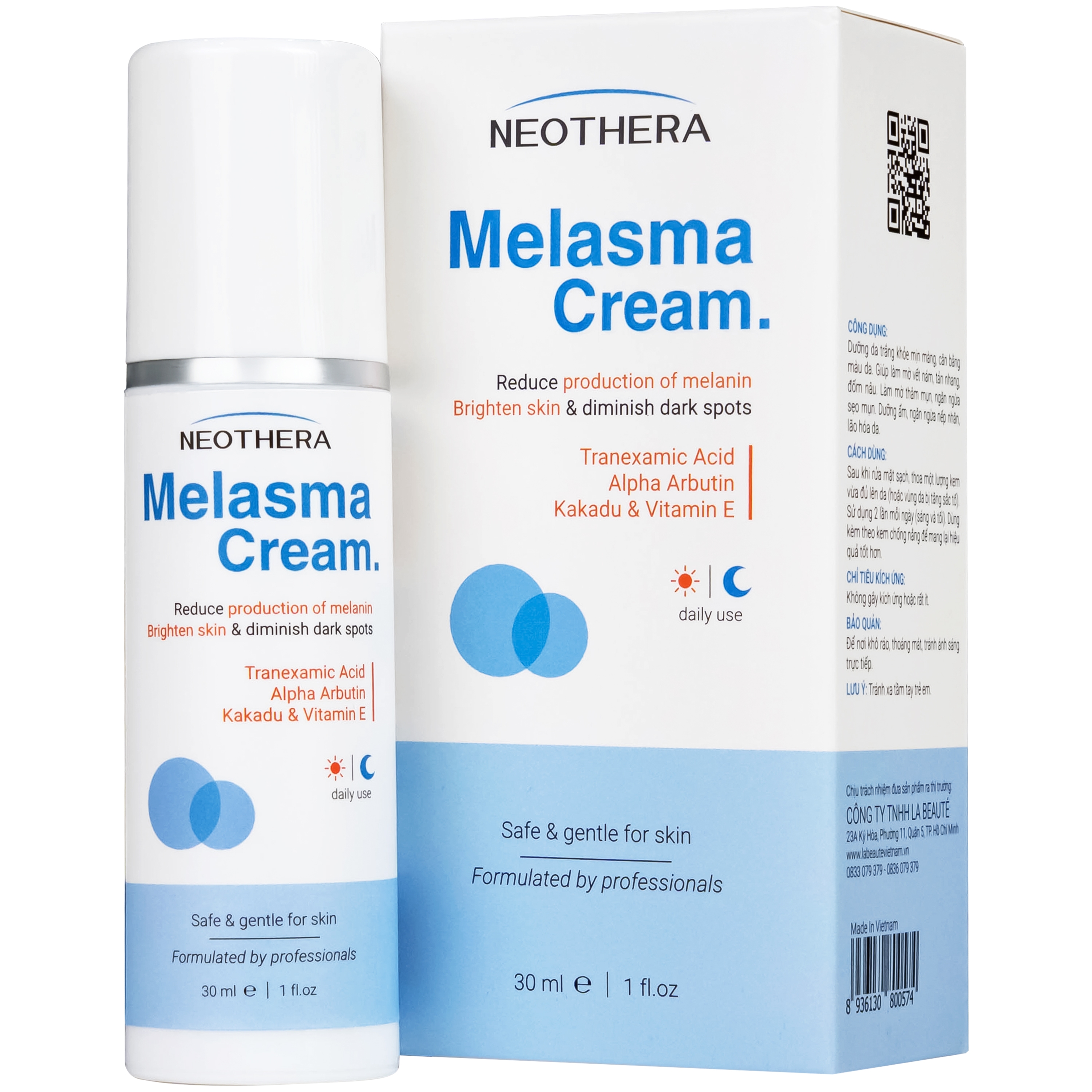Hình ảnh Kem Melasma Cream Neothera giảm nám, tàn nhang (30ml)